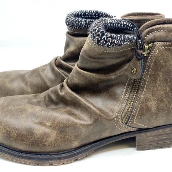 SPORTO Honor Faux Leather Sweater Women's Booties Boots 7 - Picture 3 of 10